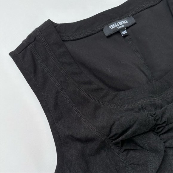 [SOLD] Vintage Y2K Black Bubble Dress with Peplum Pleats Tulle Tutu at the end … - Picture 5 of 11